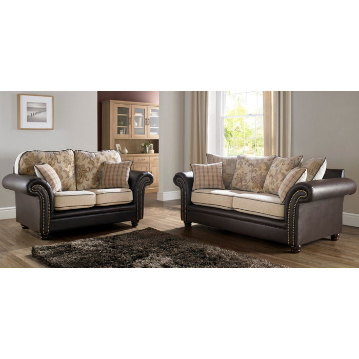 Winchester Leather Regency 2 Piece Sofa Set Wayfair.co.uk